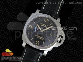 PAM1312 S ZF 1:1 Best Edition Black Dial on Black Leather Strap P9010