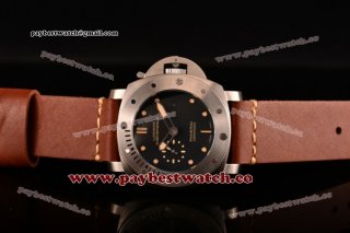 Panerai Luminor Submersible 1950 3 Days Automatic Ceramica PAM00305 Black Dial Dot Markers Steel Watch