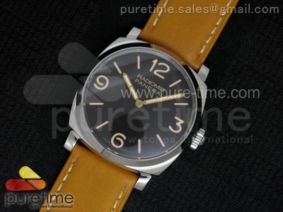 PAM622 Q "Tribute to Paneristi Russia" V6F Best Edition on Brown Leather Strap A6497 V2