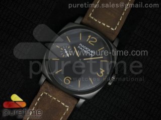 PAM532 P Radiomir 1940 3 DAYS PANERISTI FOREVER Black Dial on Brown Asso Strap A6497