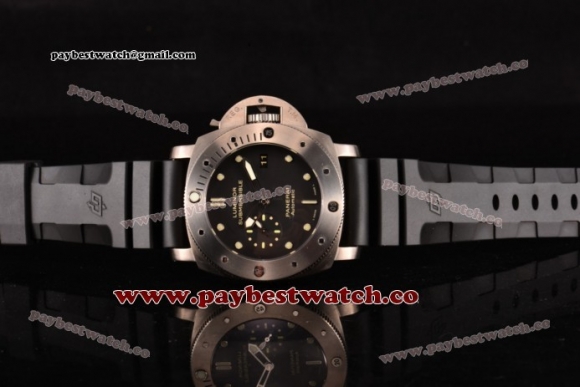 Panerai Submersible PAM 305 Black Dial Black Rubber Titanium Watch 1:1 Original (JF)