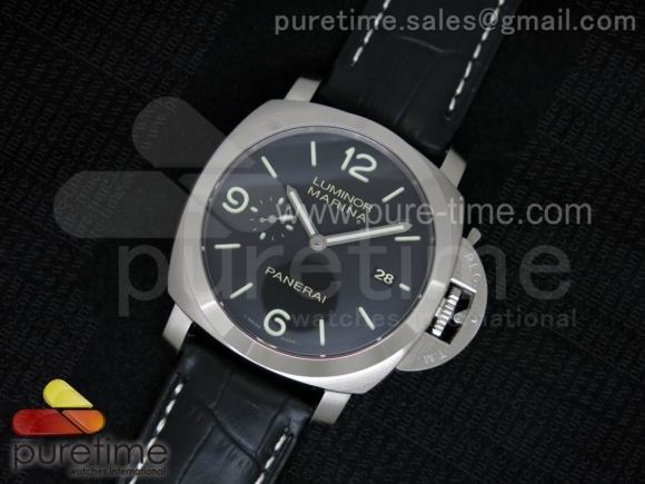 PAM312 P 1:1 ZF Best Edition on Black Leather Strap ZP9000