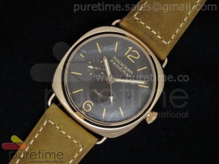 PAM421 GMT RG Brown Dial on Brown Leather Strap