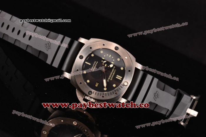 Panerai Luminor Submersible 1950 3 Days PAM 305 Black Dial Titanium Watch (ZF)