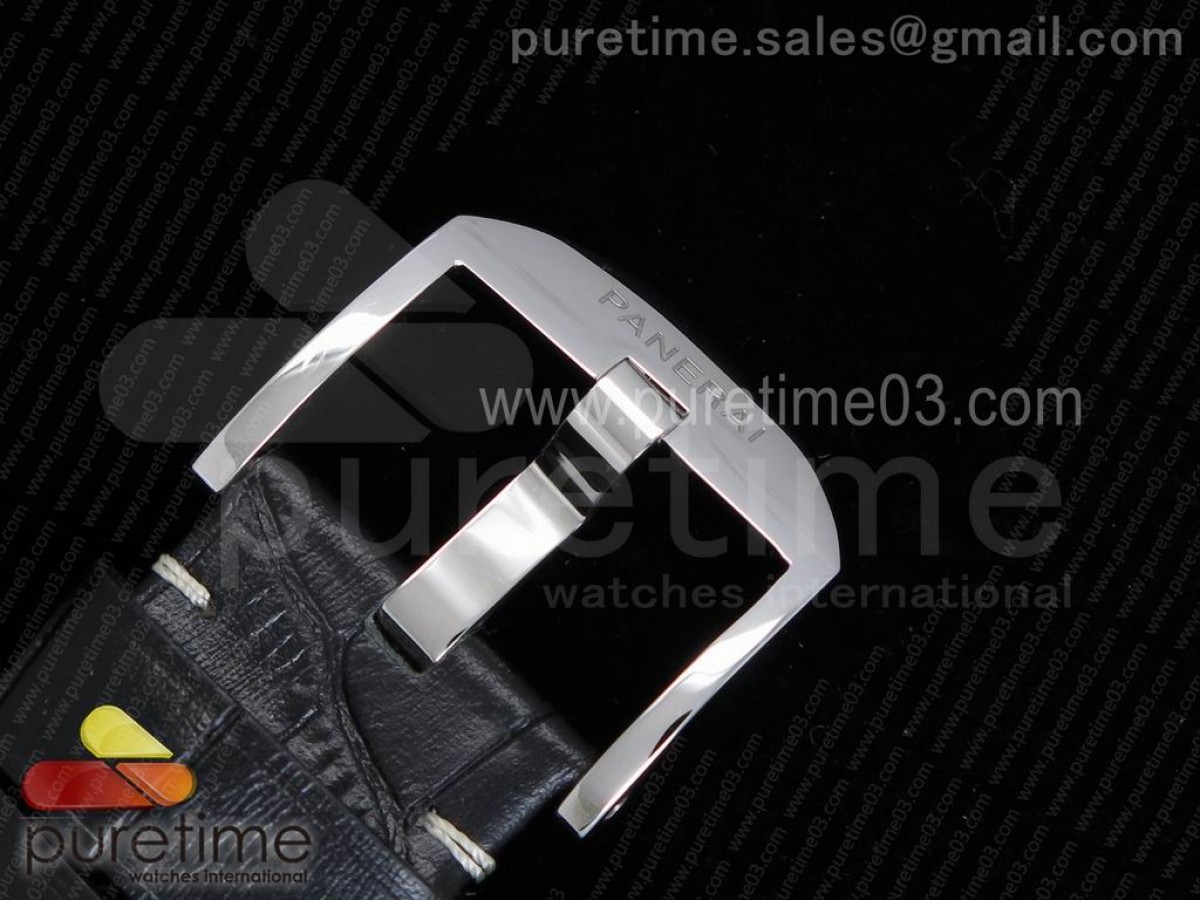 PAM572 Q Radiomir 1940 SF 1:1 Best Edition Black Dial on Black Leather Strap P.4000 Super Clone