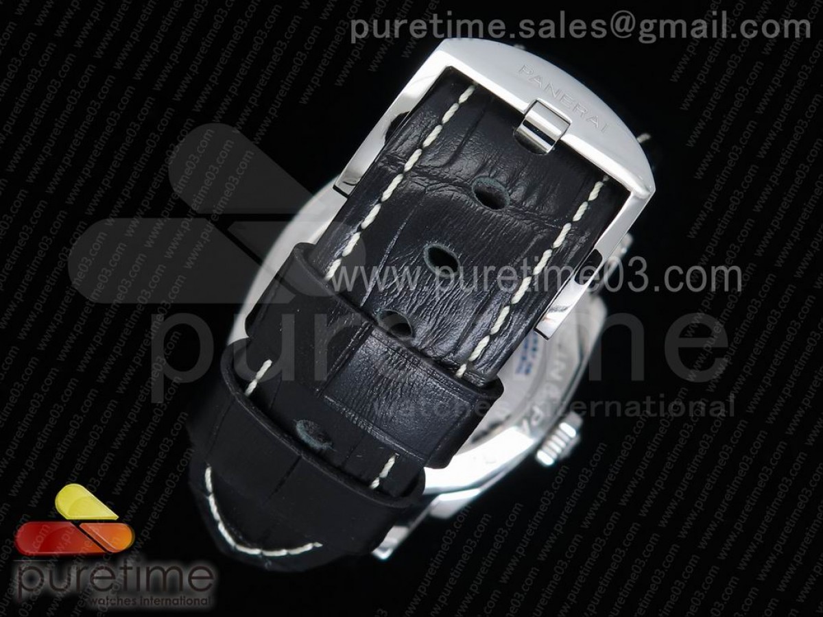 PAM572 Q Radiomir 1940 SF 1:1 Best Edition Black Dial on Black Leather Strap P.4000 Super Clone