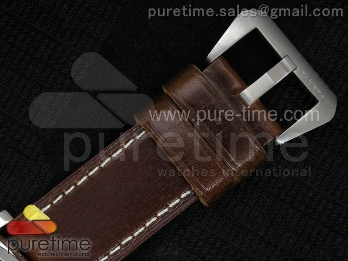 PAM372 O 1:1 ZF Best Edition on Thick Brown Leather Strap P.3000 Super Clone
