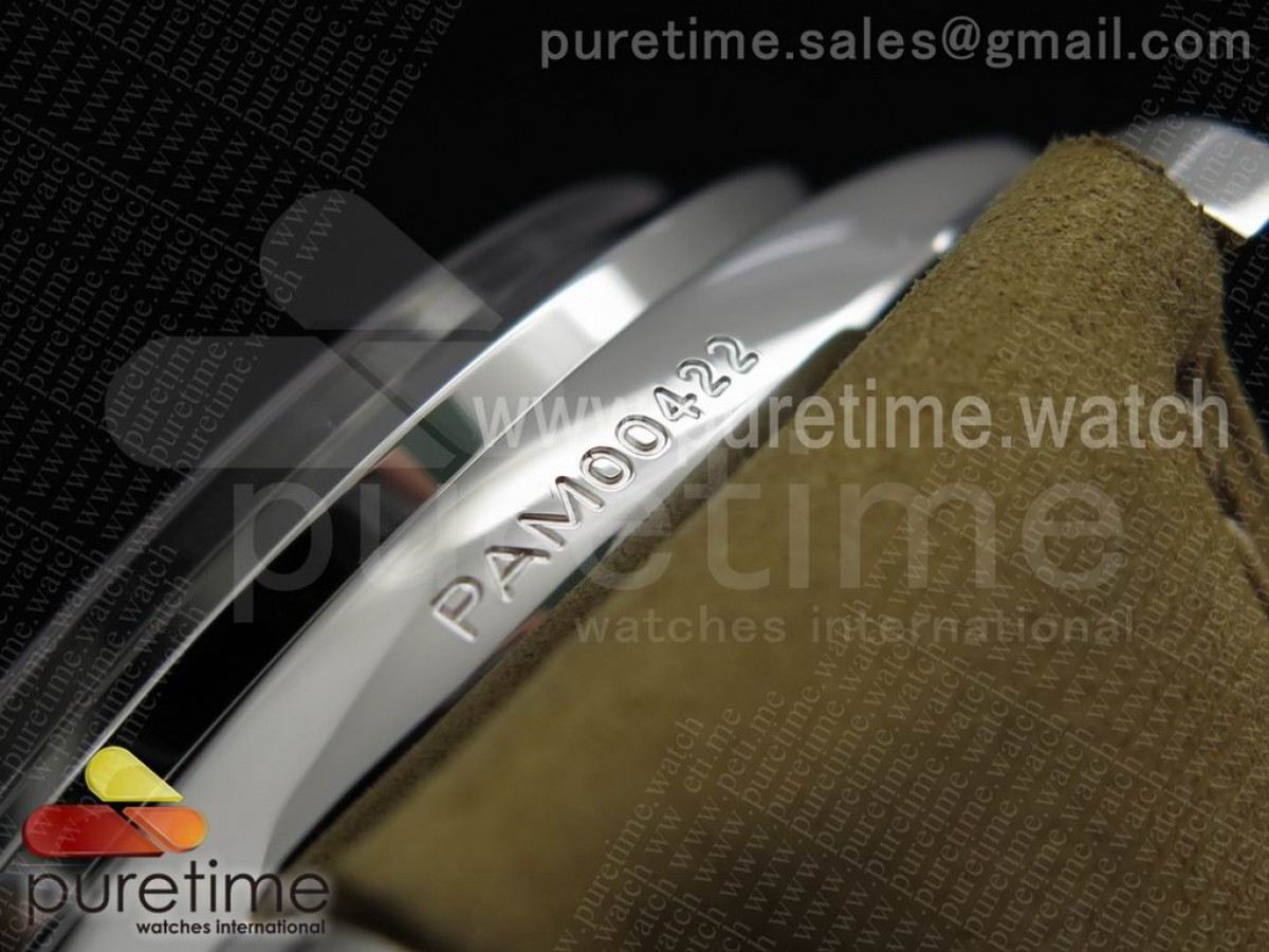 PAM422 P SF 1:1 Best Edition on Brown Asso Leather Strap P.3001 Super Clone