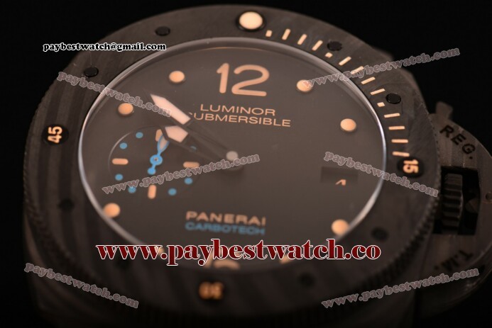 Panerai Luminor Submersible 1950 Carbotech 3 Days Automatic PAM 616 Superlumed Dial Real Carbon Fiber Watch (ZF)