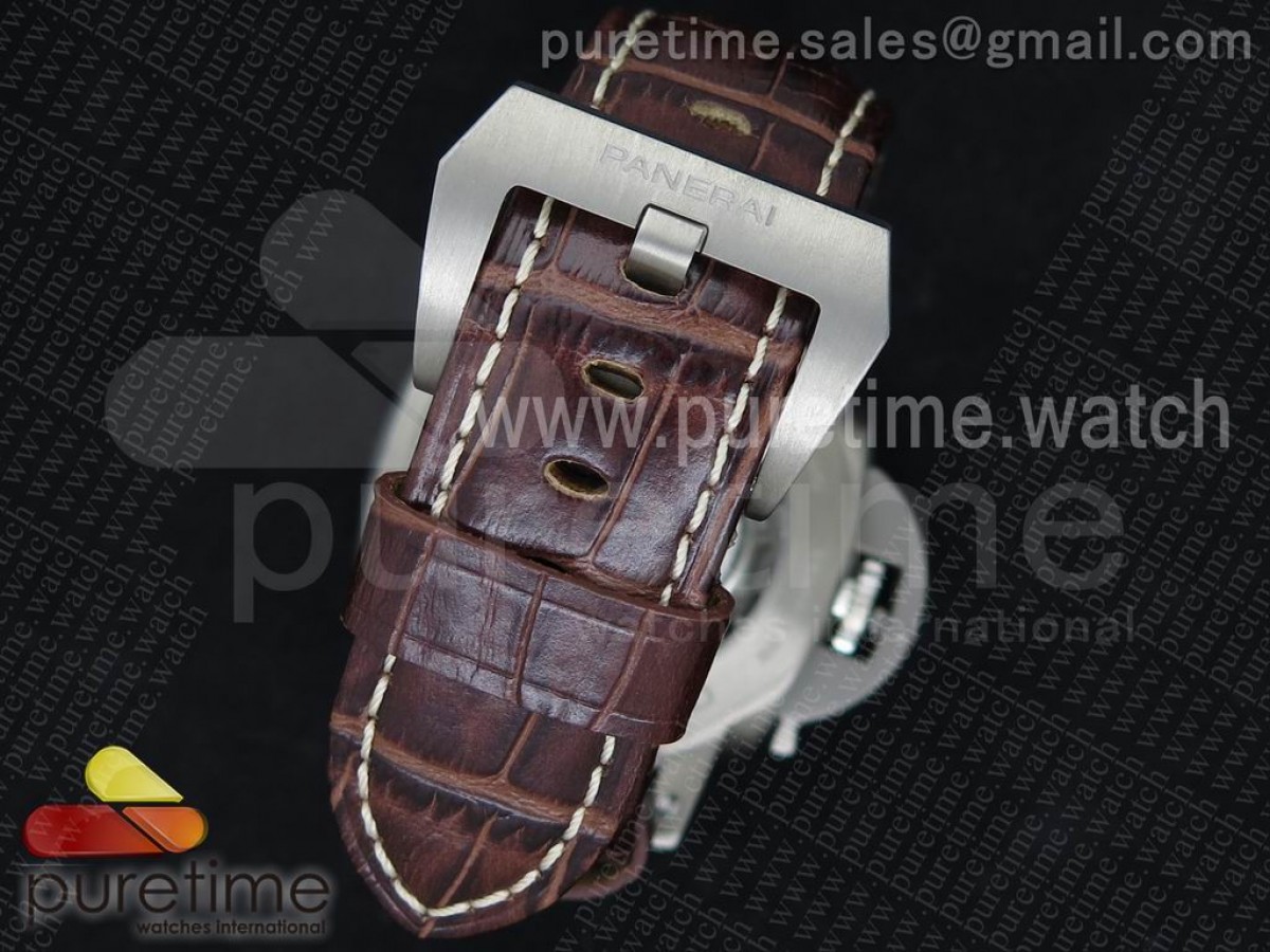 PAM351 Q V6F 1:1 Best Edition on Brown Leather Strap P9000
