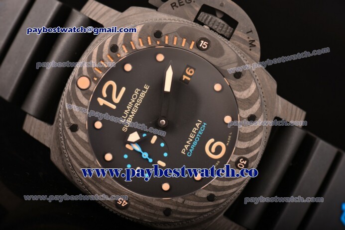Panerai Luminor Submersible 1950 Carbotech PAM 616 Black Dial Carbon Fiber Watch 1:1 Original (KW)