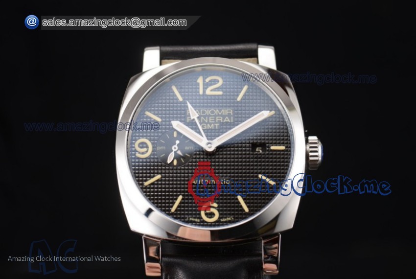 Radiomir 1940 3 Days GMT Automatic SS Black Dial - AST25