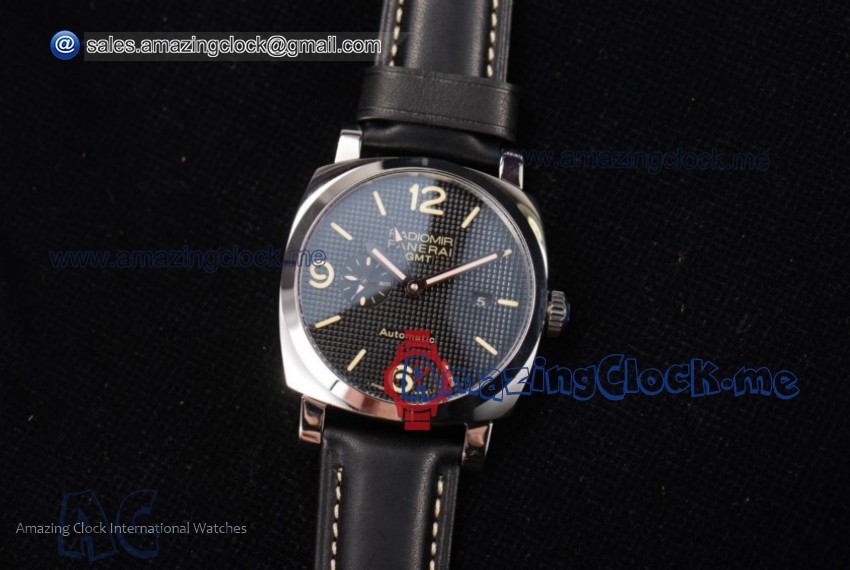 Radiomir 1940 3 Days GMT Automatic SS Black Dial - AST25