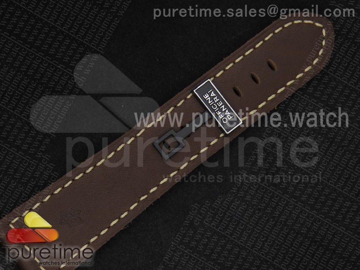 PAM577 P Radiomir 1940 3 DAYS V6F Black Dial on Brown Leather Strap P3000